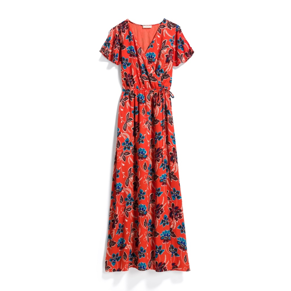 Crescent Nikki Faux Wrap Maxi Dress
